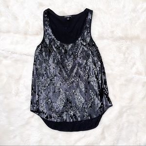 4 for $25 Express | black tank top with sequins